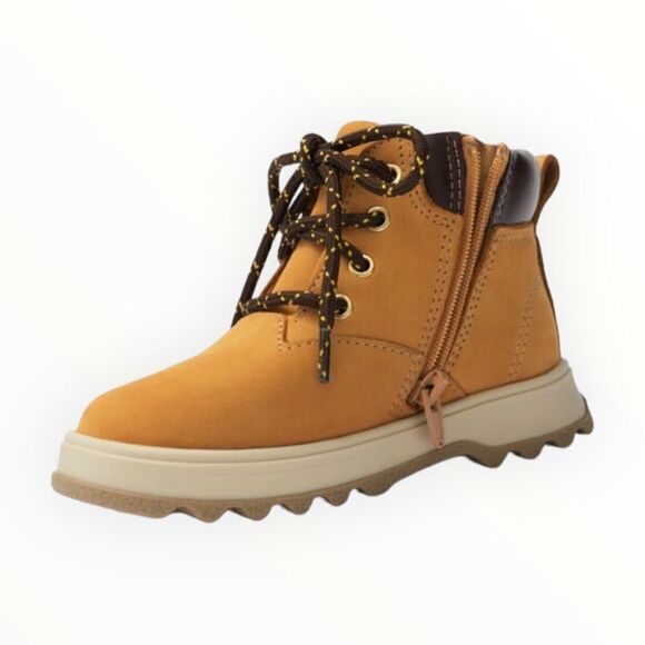 ZARA Kids | Mustard | LEATHER BOOTS - Picture 4 of 7